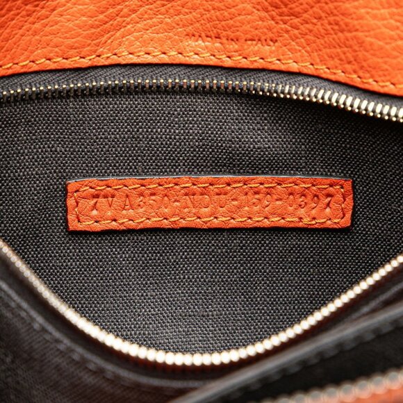 FENDI Orange Leather Clutch Bag - Picture 8 of 10